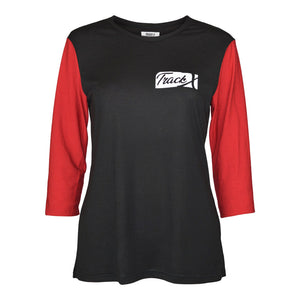 Buller Merino 3/4 Jersey Women's - Black/Red