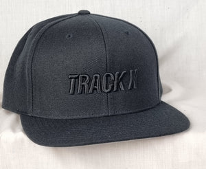 Logo Wool Snapback - Black / Black