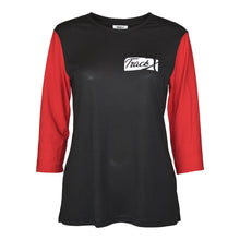 Load image into Gallery viewer, Buller Merino 3/4 Jersey Women&#39;s - Black/Red