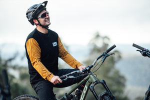Nerrina Merino Long Sleeve Jersey Men's - Black/Mustard