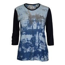 Load image into Gallery viewer, Grouse Merino 3/4 Jersey Women&#39;s - Shibori/Navy