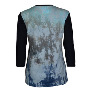 Grouse Merino 3/4 Jersey Women's - Shibori/Navy